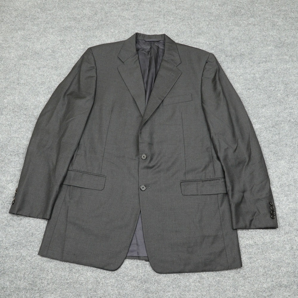 Hickey Freeman Blazer Men 43 Long Gray Loro Piana Wool Boardroom Jacket